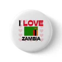 I Love Zambia buttons by tshirtshirts I Love Zambia buttons