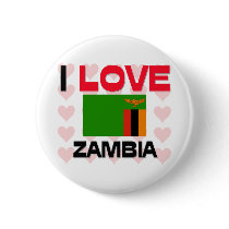 I Love Zambia buttons by tshirtshirts I Love Zambia buttons