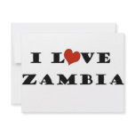 I Love Zambia Personalized Invite