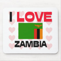 I Love Zambia mousepads by tshirtshirts I Love Zambia mousepads