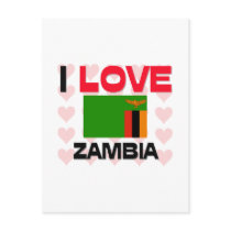 I Love Zambia postcards by tshirtshirts I Love Zambia postcards