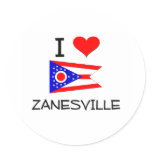 I Love Zanesville Ohio Sticker