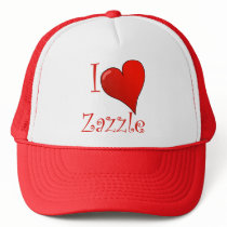 I Love Zazzle hats by myhome71 I Love Zazzle hats