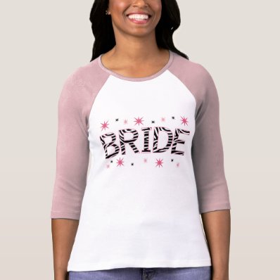 I love Zebra Print Bride Shirt