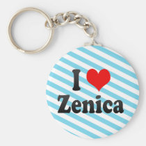 I Love Zenica, Bosnia and Herzegovina keychains