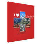 I love Zermatt, Switzerland - Wrapped Canvas Gallery Wrap Canvas