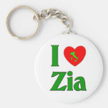 I Love Zia Key Chains