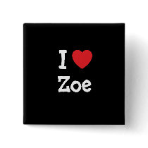 I love Zoe heart T-Shirt buttons