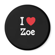 I love Zoe heart T-Shirt Magnet