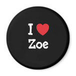 I love Zoe heart T-Shirt magnets