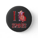 I love Zombies button