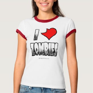 I Love Zombies Jr Raglan T-shirt shirt