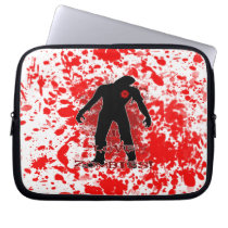 I LOVE ZOMBIES SPLATTER COMPUTER SLEEVE laptop sleeves