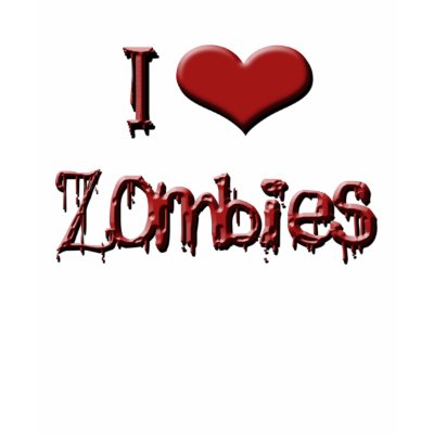 i love zombies shirts by tricksterdesigns