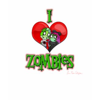 I love Zombies shirt
