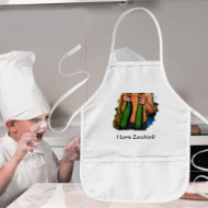 I Love Zucchini! apron