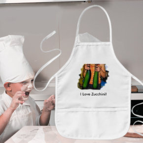 I Love Zucchini! apron