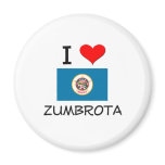 I Love Zumbrota Minnesota Fridge Magnet
