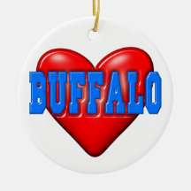 I LoveBuffalo Christmas Tree Ornament