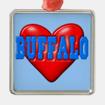 I LoveBuffalo Christmas Tree Ornaments