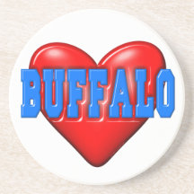 I LoveBuffalo Drink Coaster
