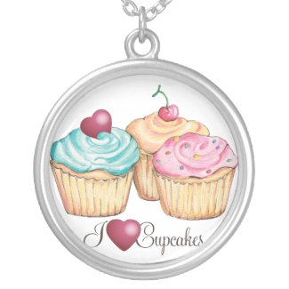 I LoveCupcakes necklace necklace