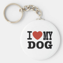 I LOVEMY DOG KEYCHAINS
