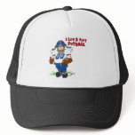 I Luv 2 Play Futball Bear hats