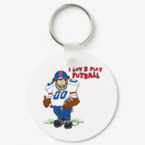 I Luv 2 Play Futball Bear keychains by KG_Designs I Luv 2 Play Futball Bear keychains