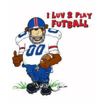 I Luv 2 Play Futball Bear t-shirts by KG_Designs I Luv 2 Play Futball Bear t-shirts