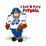 I Luv 2 Play Futball Bear Shirt