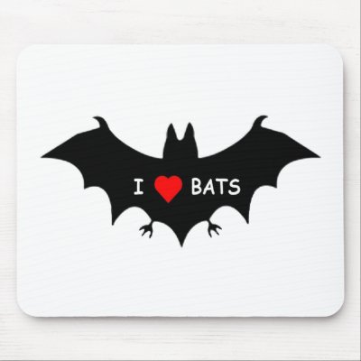 I Luv Bats Mouse Mat by WeezelTeez