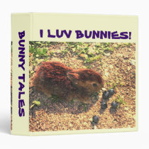 I LUV BUNNIES! Cute binders