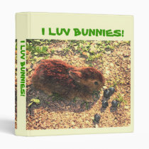 I LUV BUNNIES! Cute binders