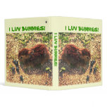 I LUV BUNNIES! Cute 3 Ring Binder