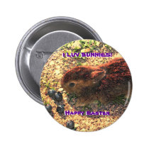 I LUV BUNNIES! Cute buttons