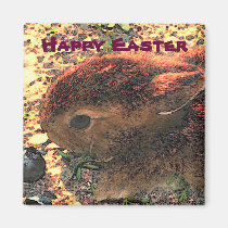 I LUV BUNNIES! Happy Easter magnets