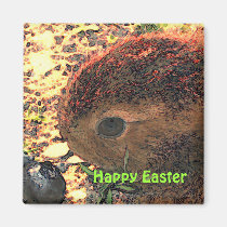 I LUV BUNNIES! Happy Easter magnets