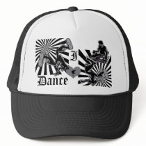 dance, hiphop, hip, hop, hip-hop, breakdance, break, street, art, cool, graphic, design, club, dancer, disco, party, illustration, dancing, Trucker Hat with custom graphic design