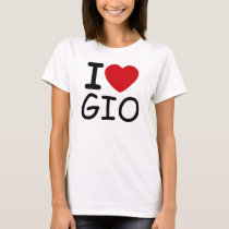 I LUV GIO t-shirts by makboy87 I LUV GIO t-shirts