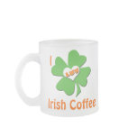 I luv Irish Coffee Frosted Mug