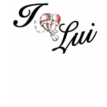 I LUV LUI FITTED STRETCH TOP t-shirts by LOWKEYLUI I LUV LUI FITTED STRETCH TOP t-shirts