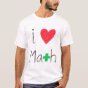 I Luv Math t-shirts