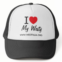 I Luv My Westy Cap hats