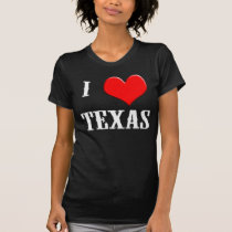 I Luv Texas Dark Ladies t-shirts