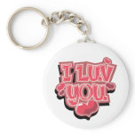 I Luv You Keychains