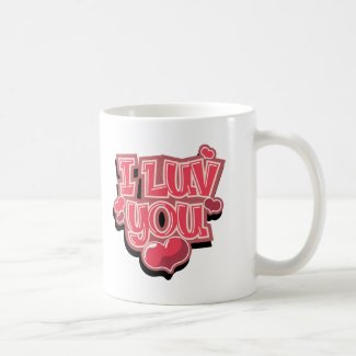 I Luv You Mug mug