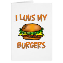 I Luvs Burgers Cards
