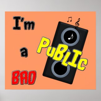 I’m a bad public speaker Poster print