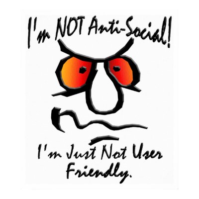 I’m Not Anti-Social (1) Print by MarkoMarko